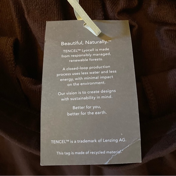 NWT Garnet Hill Women’s Wide Leg Comfort Trousers Relaxed Stretchy Brown Size S - Picture 6 of 9